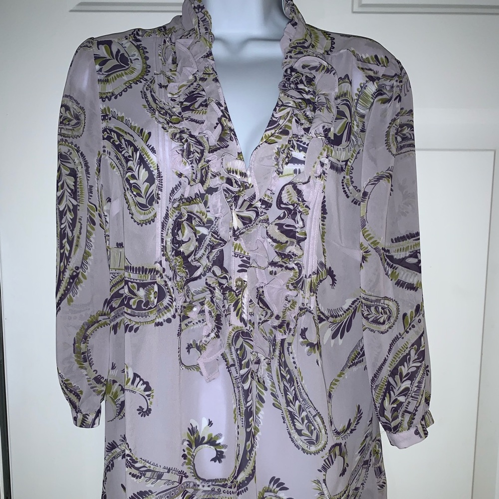 💖New York and Company Paisley Blouse
